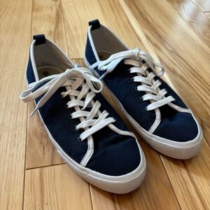 Boden Blue Canvas Sneakers